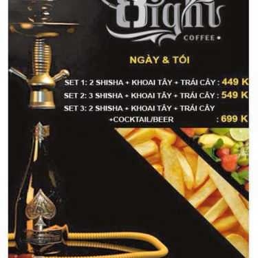 Thực đơn- 8ight Coffee Shisha