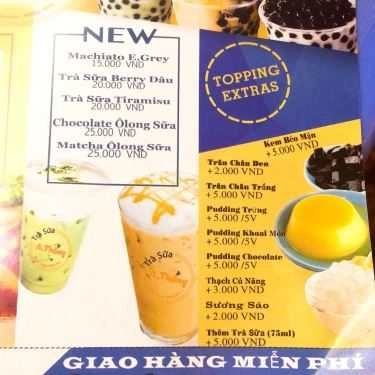 Thực đơn- Cafe A. Thắng - Trà Sữa Nhà Làm