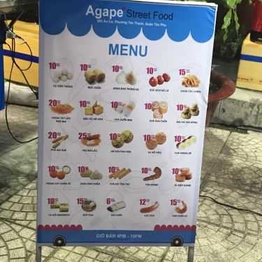 Thực đơn- Agape Street Food - Ăn Vặt