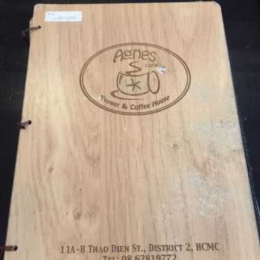 Thực đơn- Agnes Cafe - Thảo Điền
