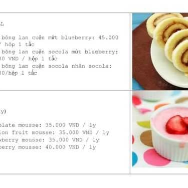 Thực đơn- Tiệm Bánh Je'Taime Bakery