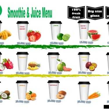 Thực đơn- Cafe Sinh Tố Ifresh