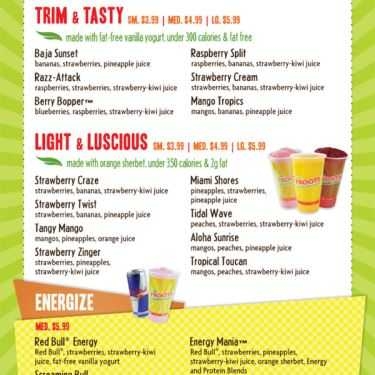 Thực đơn- Cafe Sinh Tố Ifresh