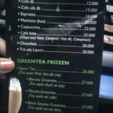 Thực đơn- Snow - Coffee & Cream