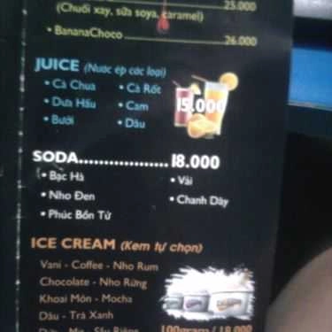 Thực đơn- Snow - Coffee & Cream