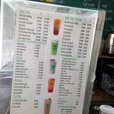 Thực đơn- Cafe Miss Tea Express - Thoại Ngọc Hầu