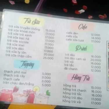 Thực đơn- Cafe The 19 - Tiệm Trà Sữa