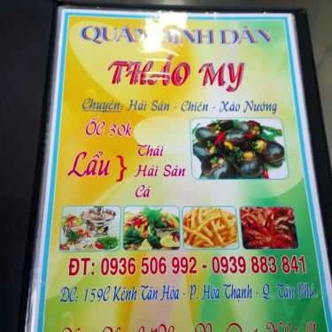 Thực đơn- Quán Nhậu Thảo My - Quán Ăn Bình Dân