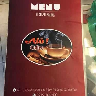 Thực đơn- Alo Coffee - Đường Số 6E