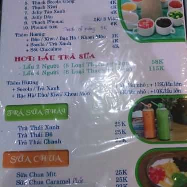 Thực đơn- Cafe Aloha Quán - Xô Viết Nghệ Tĩnh