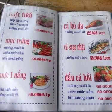 Thực đơn- Quán Nhậu Ẩm Thực Biển Xanh - Hải Sản Tươi Sống