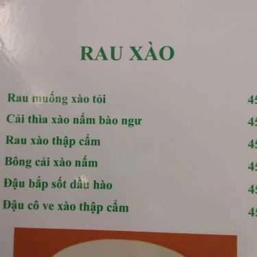 Thực đơn- Quán Ăn Diệu Tâm 2 - Ẩm Thực Chay