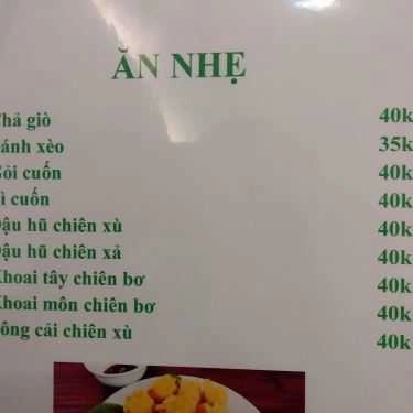 Thực đơn- Quán Ăn Diệu Tâm 2 - Ẩm Thực Chay