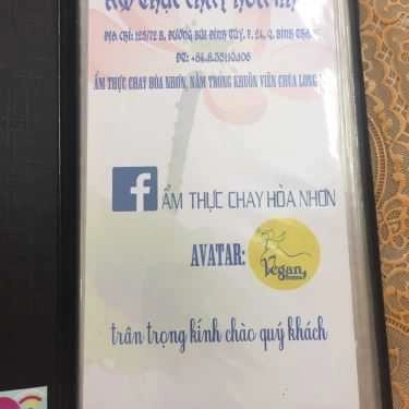 Thực đơn- Quán Ăn Hòa Nhơn - Ẩm Thực Chay