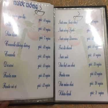 Thực đơn- Quán Ăn Hòa Nhơn - Ẩm Thực Chay