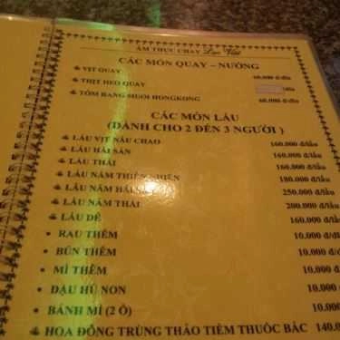 Thực đơn- Quán Ăn Ẩm Thực Chay Lạc Việt