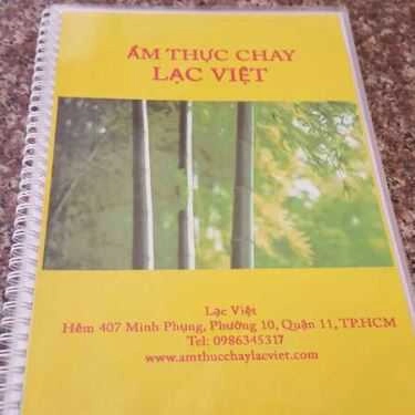 Thực đơn- Quán Ăn Ẩm Thực Chay Lạc Việt