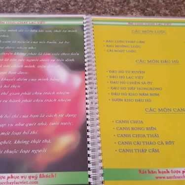 Thực đơn- Quán Ăn Ẩm Thực Chay Lạc Việt