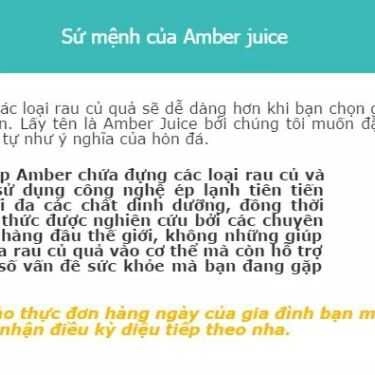 Tổng hợp- Amber Juice - Shop Online