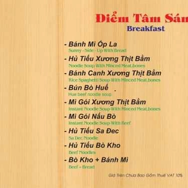 Thực đơn- Amy Coffee 06 - Phan Đăng Lưu