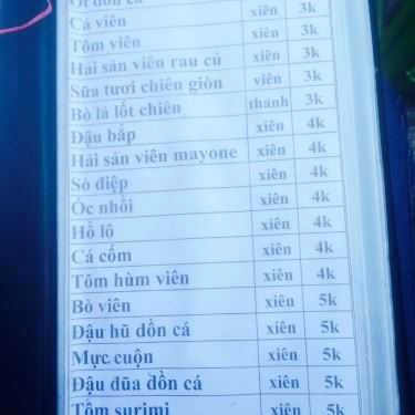 Thực đơn- Ăn Vặt Bình Dân - Xiên Que & Trà Chanh