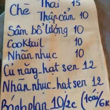 Thực đơn- Ăn Vặt Bờ Kè - Trường Sa