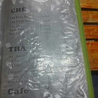 Thực đơn- Cafe Kem Cô Yến