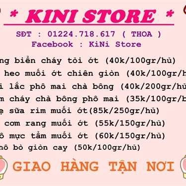 Thực đơn- Shop online Ăn Vặt Kini Store - Bán Online