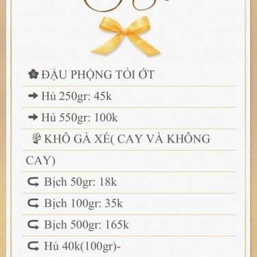 Thực đơn- Ăn Vặt Limited - Shop Online