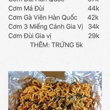 Thực đơn- Ăn Vặt Món Hàn