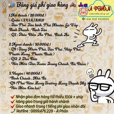 Thực đơn- Ăn Vặt A Phón - Shop Online