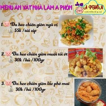 Thực đơn- Ăn Vặt A Phón - Shop Online