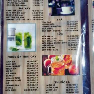 Thực đơn- AD Cafe