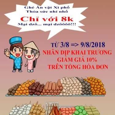 Thực đơn- Ăn Vặt Xì Phố