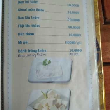Thực đơn- Quán Nhậu Anh Mập - Bò Tơ Củ Chi & Hải Sản