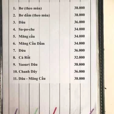 Thực đơn- Anna's Garden Cafe