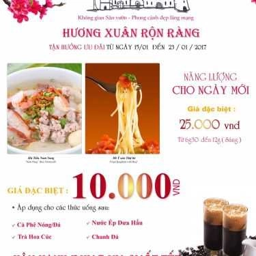 Thực đơn- Anna's Garden Cafe
