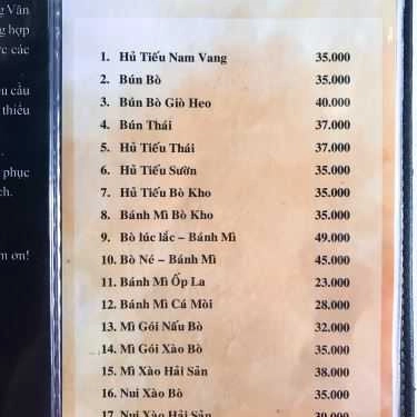 Thực đơn- Anna's Garden Cafe