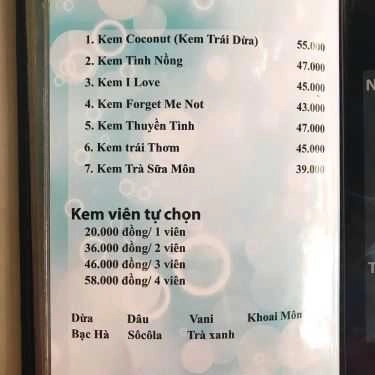Thực đơn- Anna's Garden Cafe