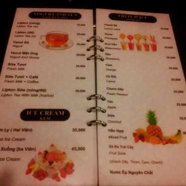 Thực đơn- Ara Coffee - CoopMart Nguyễn Thị Nhỏ