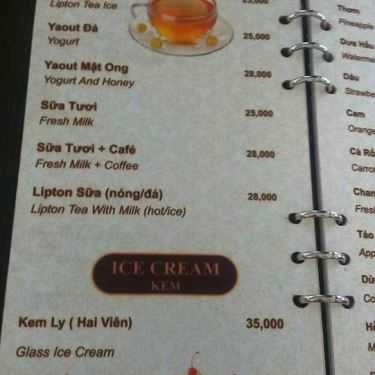 Thực đơn- Ara Coffee - CoopMart Nguyễn Thị Nhỏ