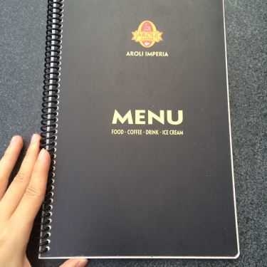 Thực đơn- Aroli Coffee - Chung Cư Imperia