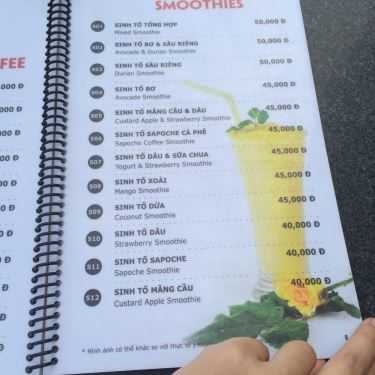 Thực đơn- Aroli Coffee - Chung Cư Imperia