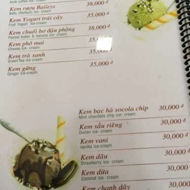 Thực đơn- Aroli Coffee - Sài Gòn Pearl