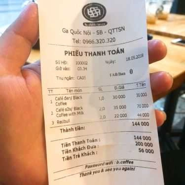 Thực đơn- B.délicieux Coffee