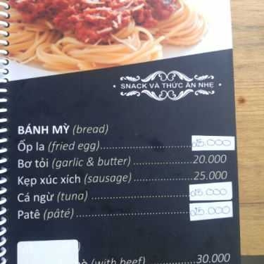 Thực đơn- B2B Cafe
