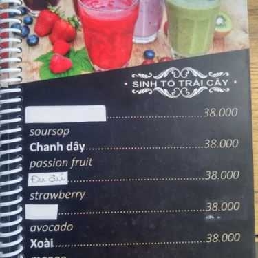 Thực đơn- B2B Cafe