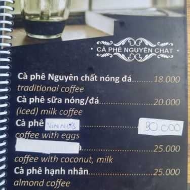 Thực đơn- B2B Cafe