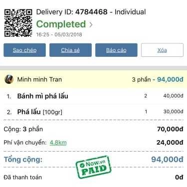 Thực đơn- Ăn vặt Bà Sáu - Bánh Mì Phá Lấu - Hoàng Diệu