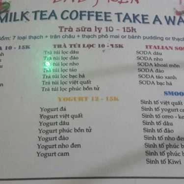 Thực đơn- Cafe Baby Ken Milk Tea